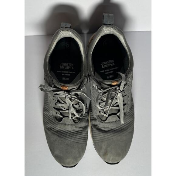 TR1 LUXE MEN'S SHOES SIZE 10 M GRAY NUBUCK LACE UP Johnston & Murphy - Picture 4 of 8